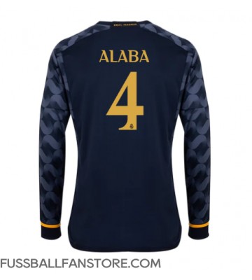 Real Madrid David Alaba #4 Replik Auswärtstrikot 2023-24 Langarm